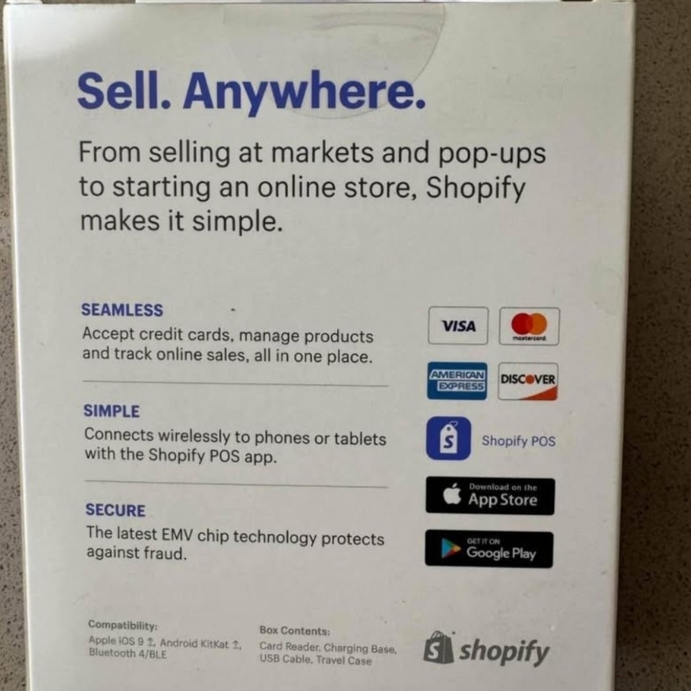 White Chip & Swipe Reader - Picture 2 of 2